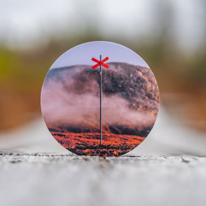 Ledkryss morgondimma – Glasunderlägg