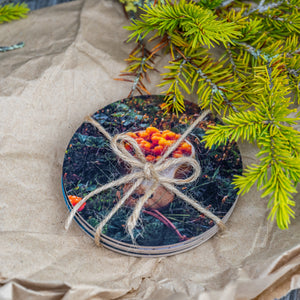 Ledkryss i Grövelsjön – Glasunderlägg
