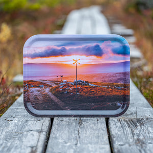 Soluppgång Ledkryss - Bricka 36x28 cm