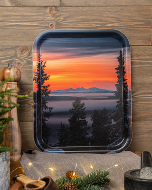 Sista ljuset Rendalssölen - Bricka 36x28 cm