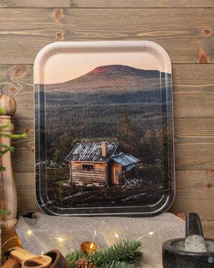 Stugan på Idre Himmelfjäll - Bricka 36x28 cm