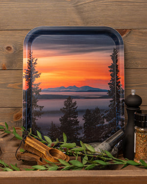 Sista ljuset Rendalssölen - Bricka 36x28 cm