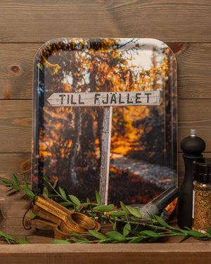 Till fjället höst - Bricka 36x28 cm