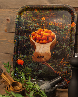 Hjortronkåsa - Bricka 36x28 cm