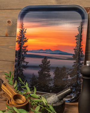 Sista ljuset Rendalssölen - Bricka 36x28 cm