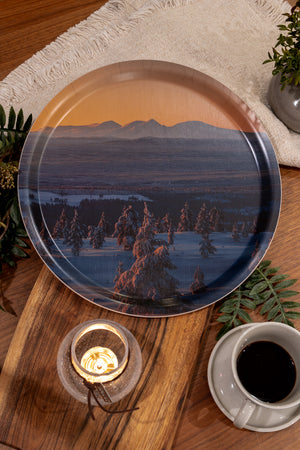 Magiska färger på himlen - Bricka 31 cm