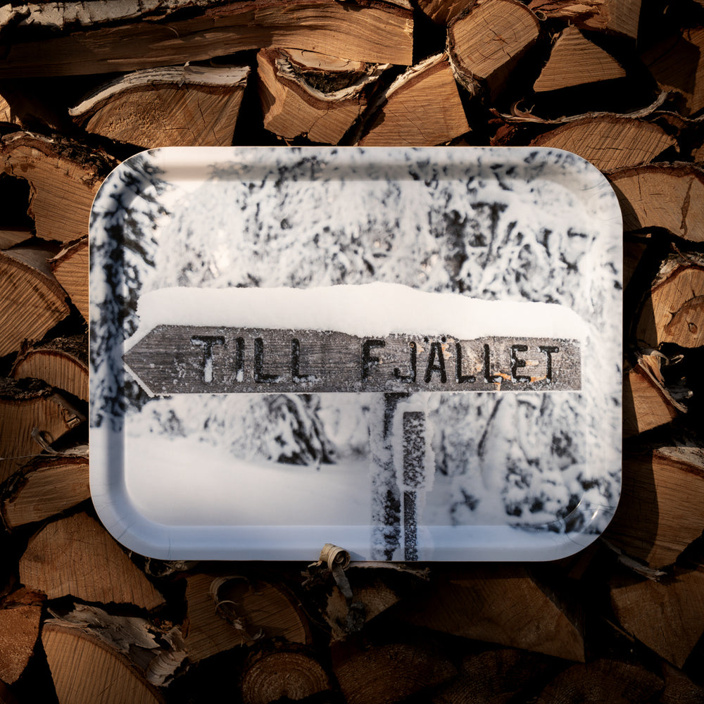 Till fjället - Bricka 36x28 cm