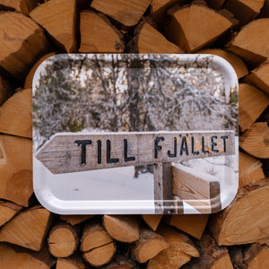 Till fjället - Bricka 36x28 cm