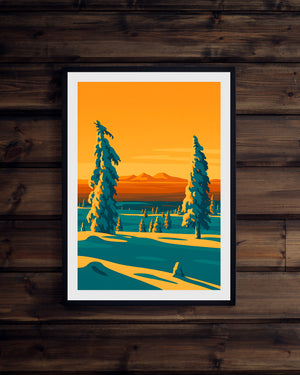 Rendalssölen solnedgång vinter