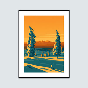 Rendalssölen solnedgång vinter