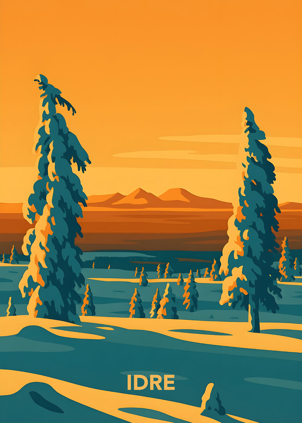 Rendalssölen solnedgång vinter