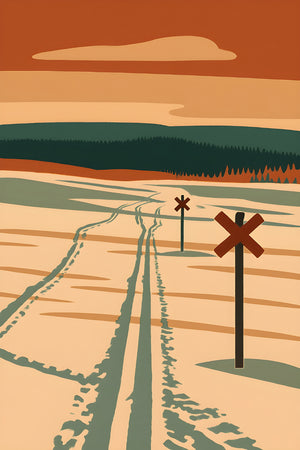 Skidspår ledkryss Nipfjället