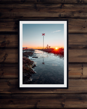 Frost ledkryss soluppgång Nipfjället