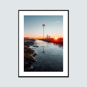 Frost ledkryss soluppgång Nipfjället