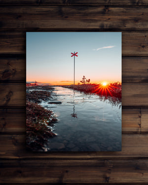 Canvas Frost ledkryss soluppgång