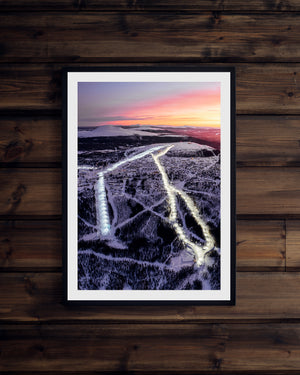 Idre Fjäll från ovan