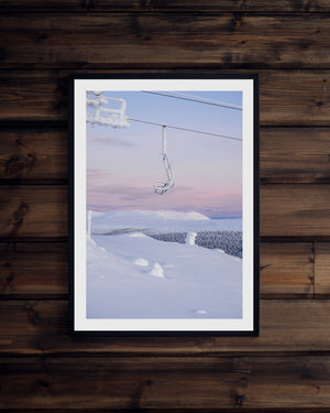 Liftstol krispig morgon