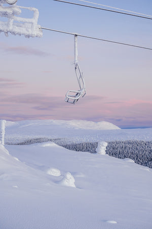 Liftstol krispig morgon