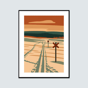 Skidspår ledkryss Nipfjället