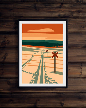 Skidspår ledkryss Nipfjället