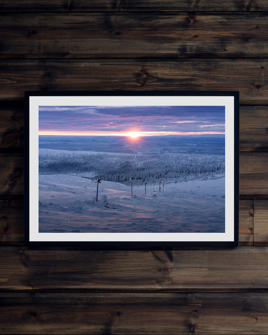 Solnedgång ledkryss Nipfjället