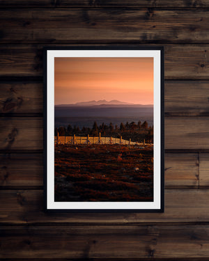 Solnedgång Rendalssölen sommar