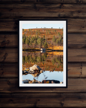 Spegelblankt på Grövelsjön