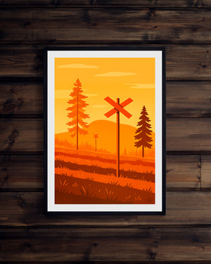 Två ledkryss sommarkväll