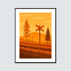 Två ledkryss sommarkväll