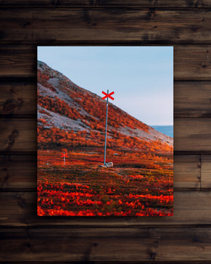 Canvas Ett glödande Nipfjället