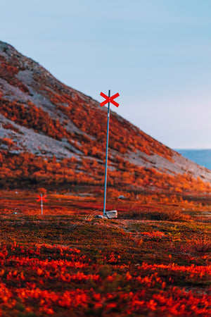 Canvas Ett glödande Nipfjället