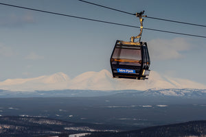 Gondol Rendalssölen soluppgång Idre Fjäll