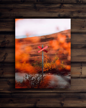 Canvas Höstfärger ledkryss