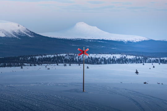 Ledkryss Städjan i skymningen