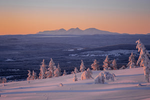 Canvas Magiska färger på himlen