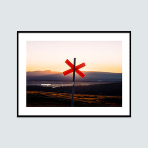 Närbild ledkryss Nipfjället