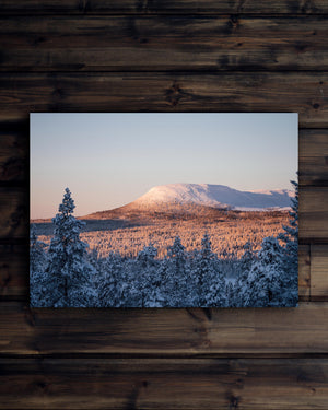 Canvas Solen lyser på Nipfjället