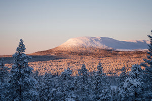 Canvas Solen lyser på Nipfjället