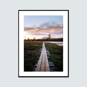 Solnedgång spång Gränjestjärn