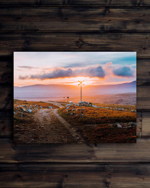 Canvas Soluppgång ledkryss