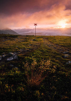 Canvas Soluppgång Nipfjället ledkryss