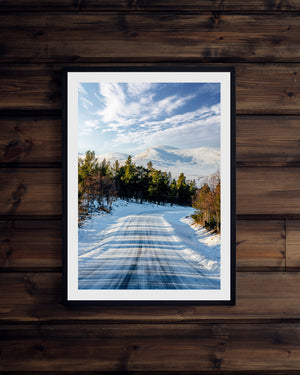 Vägen mot sjöstugan Grövelsjön