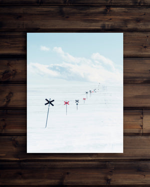 Canvas Vinterdag fjället ledkryss