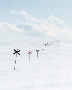 Canvas Vinterdag fjället ledkryss